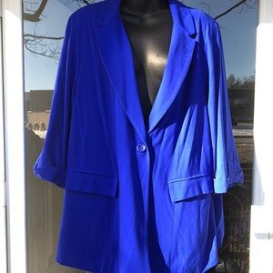 🚨B2G1 New TORRID Electric Blue Dress Blazer